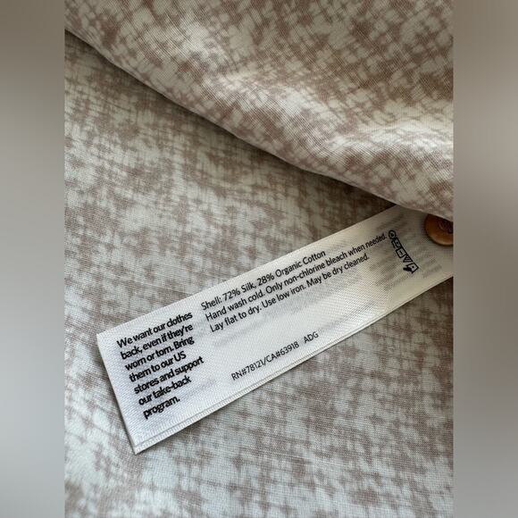 EILEEN FISHER Womens Long Sleeve Crew Neck Knee Length Shift Dress  Small Silk - Picture 5 of 7